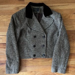 Velvet trimmed jacket